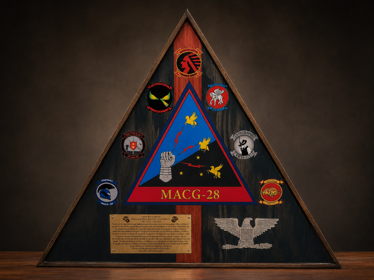 Silver Fox Retirement Plaque handcrafted by Figtree Customs
