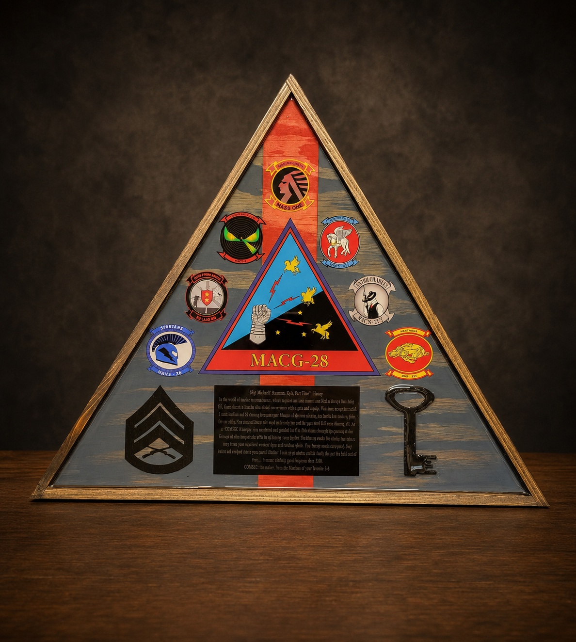 MACG-28 Custom Plaque handcrafted by Figtree Customs